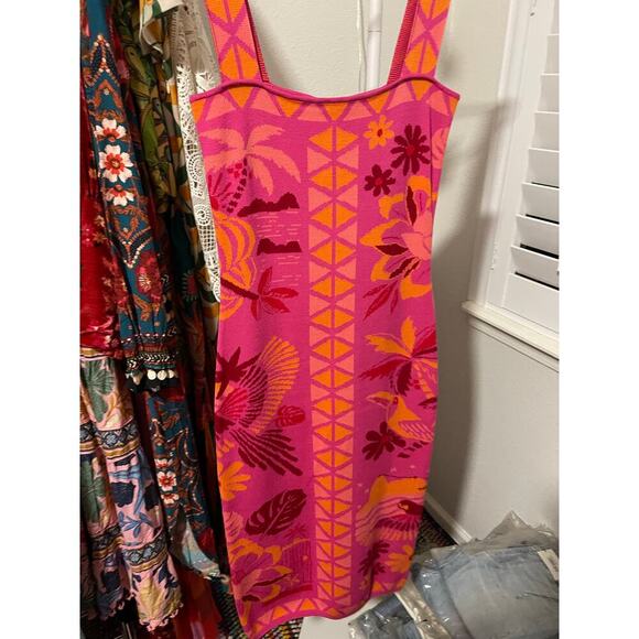 Farm Rio Square-Neck Sweater Dress - Picture 5 of 5